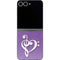 Purple Glitter Musical Heart Galaxy Z Flip6 Skin