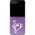 Purple Glitter Musical Heart Galaxy Z Flip6 Skin
