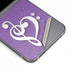Purple Glitter Musical Heart Galaxy Z Flip6 Skin