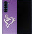 Purple Glitter Musical Heart Galaxy Z Fold6 Skin