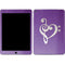 Purple Glitter Musical Heart iPad Skins