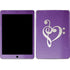 Purple Glitter Musical Heart iPad Skins