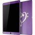 Purple Glitter Musical Heart iPad Skins