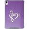 Purple Glitter Musical Heart iPad 11th Gen (2025) Clear Case