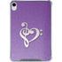 Purple Glitter Musical Heart iPad 11th Gen (2025) Clear Case
