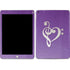 Purple Glitter Musical Heart Apple iPad Skin
