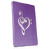 Purple Glitter Musical Heart Apple iPad Skin