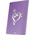 Purple Glitter Musical Heart Apple iPad Air Skin