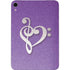 Purple Glitter Musical Heart Apple iPad Mini Skin