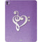 Purple Glitter Musical Heart iPad Pro 13in M4 (2024) Skin