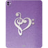 Purple Glitter Musical Heart iPad Pro 13in M4 (2024) Skin