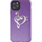 Purple Glitter Musical Heart iPhone Cases