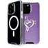 Purple Glitter Musical Heart iPhone Cases