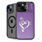 Purple Glitter Musical Heart iPhone 14 Kickstand Case