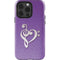 Purple Glitter Musical Heart iPhone 15 Pro Impact Case