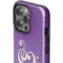 Purple Glitter Musical Heart iPhone 15 Pro Impact Case