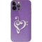 Purple Glitter Musical Heart iPhone 15 Pro Max Skin