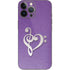 Purple Glitter Musical Heart iPhone 15 Pro Max Skin