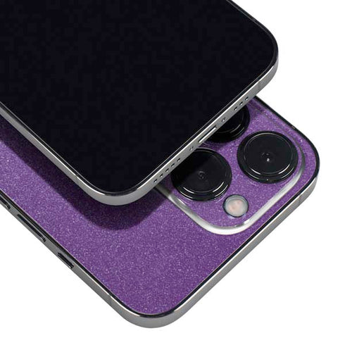 Purple Glitter Musical Heart iPhone 15 Pro Max Skin