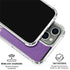 Purple Glitter Musical Heart iPhone 16 Pro Clear Case