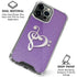 Purple Glitter Musical Heart iPhone 16 Pro Clear Case