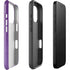 Purple Glitter Musical Heart iPhone 16 Pro Impact Case