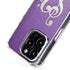 Purple Glitter Musical Heart iPhone 16 Pro MagSafe Case