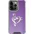 Purple Glitter Musical Heart iPhone 16 Pro Max Clear Case