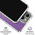 Purple Glitter Musical Heart iPhone 16 Pro Max Clear Case