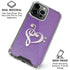 Purple Glitter Musical Heart iPhone 16 Pro Max Clear Case