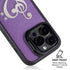 Purple Glitter Musical Heart iPhone 16 Pro Max Kickstand Case