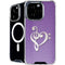 Purple Glitter Musical Heart iPhone 16 Pro Max MagSafe Case