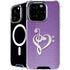 Purple Glitter Musical Heart iPhone 16 Pro Max MagSafe Case