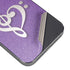 Purple Glitter Musical Heart iPhone 16 Pro Skin