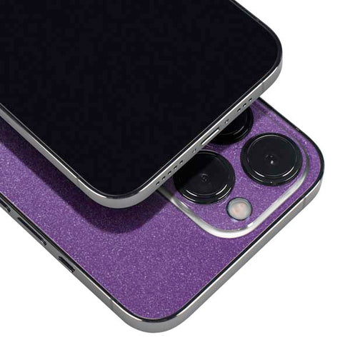 Purple Glitter Musical Heart iPhone 16 Pro Skin