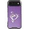 Purple Glitter Musical Heart iPhone 17 Air Clear Case