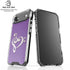 Purple Glitter Musical Heart iPhone 17 Air Clear Case