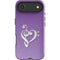 Purple Glitter Musical Heart iPhone 17 Air Impact Case