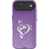Purple Glitter Musical Heart iPhone 17 Air Impact Case