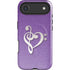 Purple Glitter Musical Heart iPhone 17 Air Magsafe Impact Case