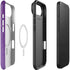 Purple Glitter Musical Heart iPhone 17 Air Magsafe Impact Case
