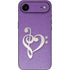 Purple Glitter Musical Heart iPhone 17 Air Skin