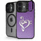 Purple Glitter Musical Heart iPhone 17 Kickstand Case