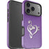 Purple Glitter Musical Heart iPhone 17 Pro Impact Case