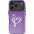 Purple Glitter Musical Heart iPhone 17 Pro Max Impact Case