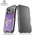 Purple Glitter Musical Heart iPhone 18 Pro Clear Case