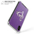 Purple Glitter Musical Heart iPhone X/XS Clear Case