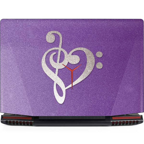 Purple Glitter Musical Heart Legion Y720 Skin