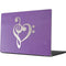 Purple Glitter Musical Heart Apple MacBook Pro 14-inch Skin