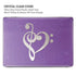Purple Glitter Musical Heart MacBook Cases